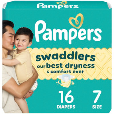 Pampers Swaddlers Diapers Base Version 2x/duo 7/giant Plus - 16 CT - Image 1