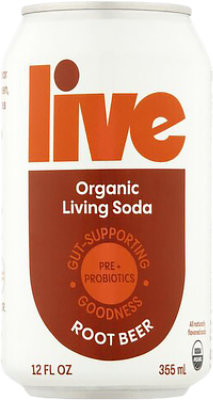 Live Soda New Rootbeer - 12 FZ