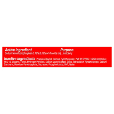 Colgate Travel Size Optic White Advanced Hydrogen Peroxide Toothpaste Sparkling White - 1.45 OZ - Image 3