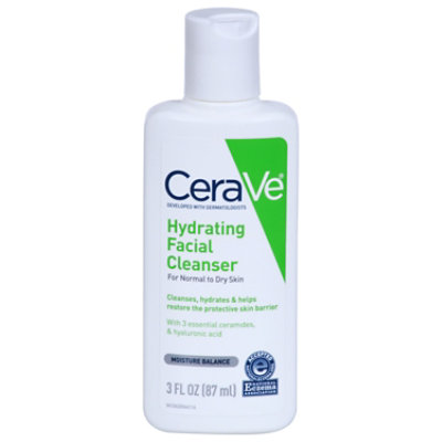 Cerave Hydrating Facial Cleanser For Normal To Dry Skin - 3 FZ - Image 3