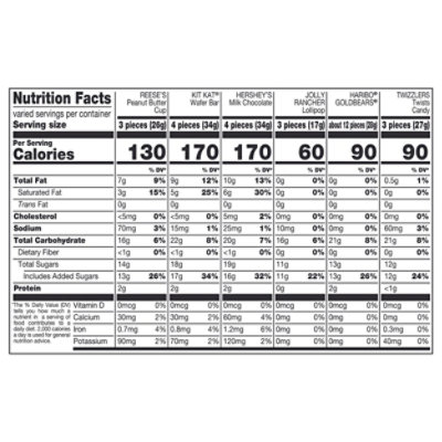 Hershey Miniatures Assorted Flavored Halloween Candy Bag Multipack - 75-23.36 Oz - Image 3