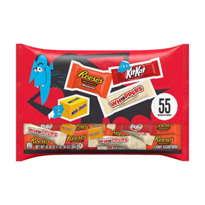 Hershey Miniatures Assorted Flavored Halloween Candy Bag - 16.38 Oz - Image 1