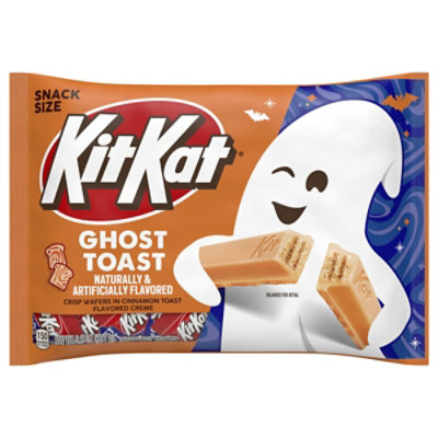 KIT KAT Ghost Toast Cinnamon Toast Flavored Creme Wafer Snack Size Halloween Candy Bag - 9.8 Oz - Image 1