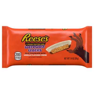 Reeses Milk Chocolate And Vanilla Flavored Creme Peanut Butter Cups Halloween Candy - 1.4 Oz - Image 3