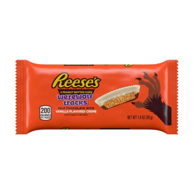 Reeses Milk Chocolate And Vanilla Flavored Creme Peanut Butter Cups Halloween Candy - 1.4 Oz - Image 1