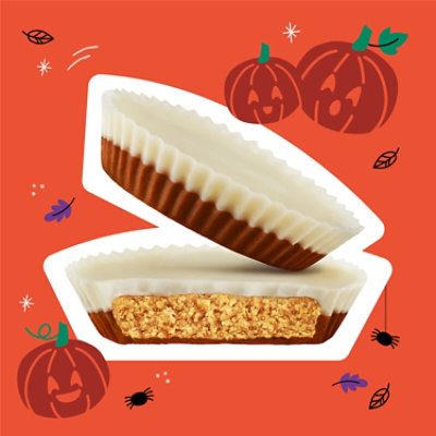 Reeses Milk Chocolate And Vanilla Flavored Creme Peanut Butter Cups Halloween Candy - 1.4 Oz - Image 4