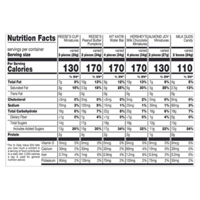 Hershey's Miniatures Assorted Chocolate Flavored Halloween Candy Bag - 75 Piece - 28.19 Oz - Image 3