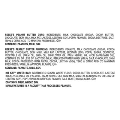 Kit Kat And Reeses Assorted Milk Chocolate Snack Size Halloween Candy Multipack - 40-21.76 Oz - Image 4