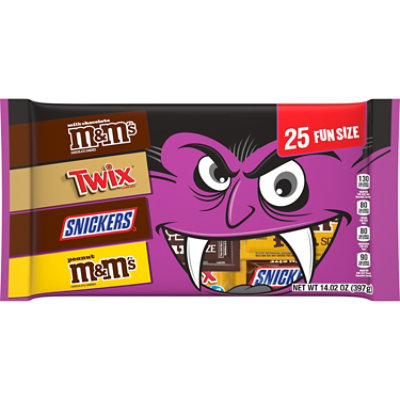 M&M'S SNICKERS & TWIX Milk Chocolate Halloween Candy - 14.02 Oz - Image 1