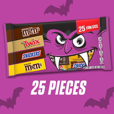 M&M'S SNICKERS & TWIX Milk Chocolate Halloween Candy - 14.02 Oz - Image 3