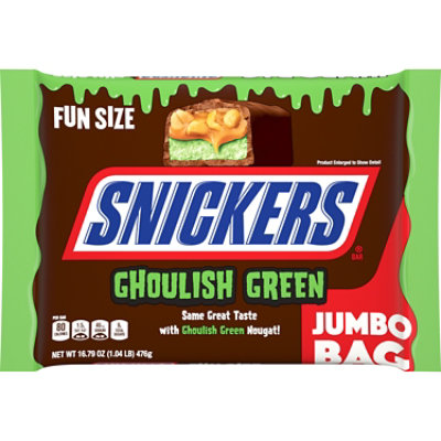 Snickers Halloween Funsize Ghoulish Green - 16.79 OZ - Image 1