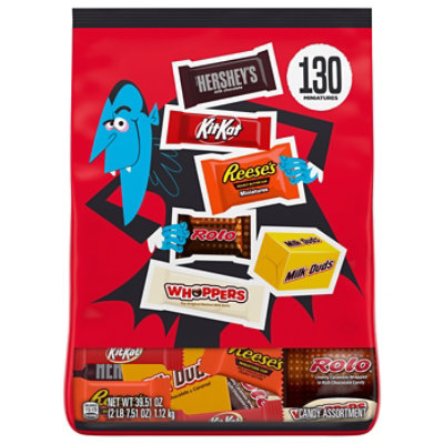 Hershey's Miniatures Assorted Flavored Halloween Candy Bulk Bag Multipack - 130 Count - 39.51 Oz - Image 3