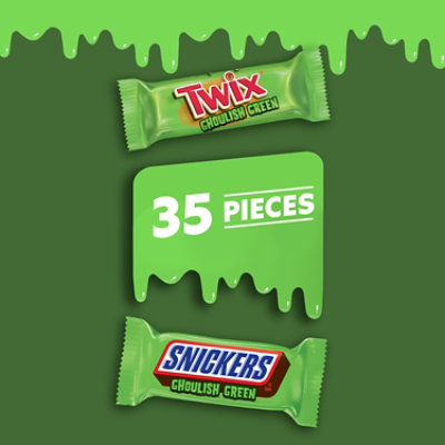 Mars Ghoulish Green Halloween Chocolate Variety Fun Size Bag - 20.13 OZ - Image 2