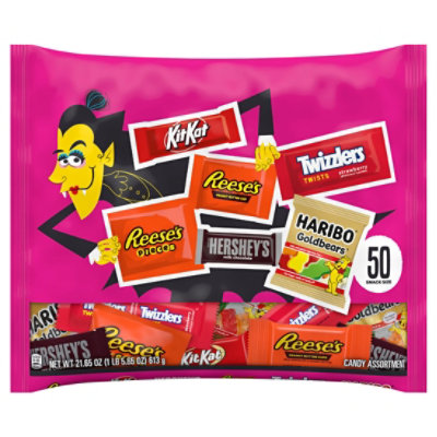 Hershey's Assorted Flavored Snack Size Halloween Candy Bag Multipack - 50 Piee - 21.65 Oz - Image 3