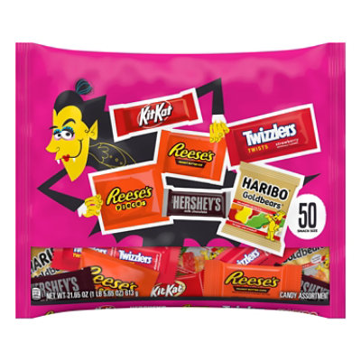 Hershey Assorted Flavored Snack Size Halloween Candy Bag Multipack - 50-21.65 Oz - Image 2