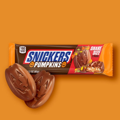 SNICKERS Pumpkins Chocolate Halloween Candy Bars Share Size - 2.2 Oz - Image 3