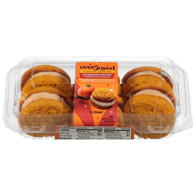 Overjoyed Pumpkin Spice Sandwich Cookies - 6 Each