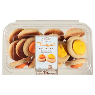 Fall Thumbprint Cookies - 0.656 LB - Image 1