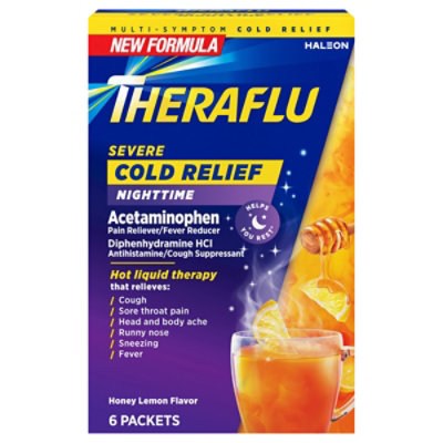 Theraflu Svr Cold Night Hon Lem 6ct Pow - 6 CT - Image 1