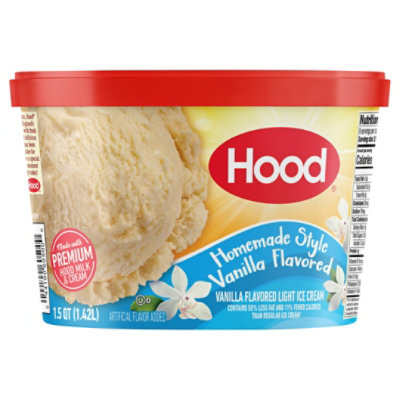 Hood Homemade Style Vanilla Flavored Ice Cream - 1.5 Quart - Image 3