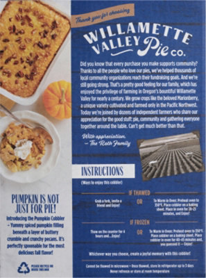 Willamette Valley Cobbler Pumpkin With Butter Pecan Top - 26 OZ - Image 5