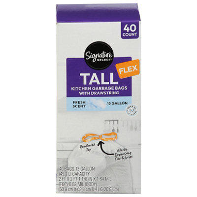 Signature Select Bags Tall Kitchen Fresh Scent 13 Ga 40 Ct - 40 CT - Image 3