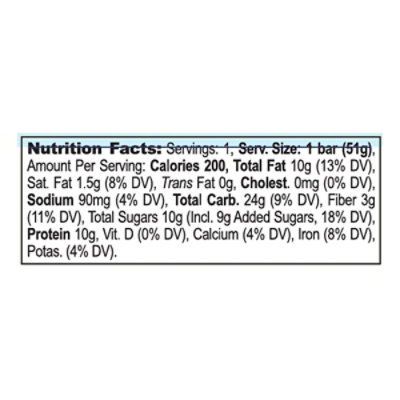 Verb Energy Protein Bar Oatmeal Chocolate Chip - 1.8 OZ - Image 4