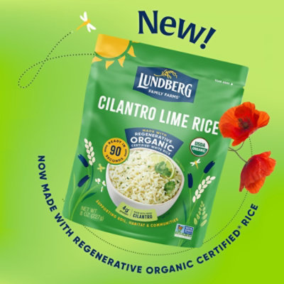 Lundberg Cilantro Lime Rice Regenerative Organic Ready in 90 Seconds - 8 OZ - Image 3