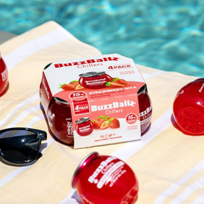 Buzzballz Strawberry 4-187 Ml Wine - 4-187ML - Image 3