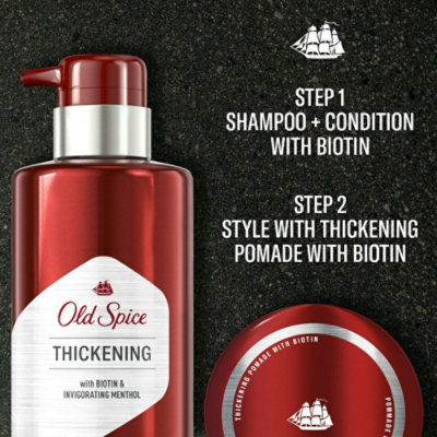 Old Spice - Thickening Men'S Pomade With Biotin, All Hair Types - 2.22 Oz - Image 1