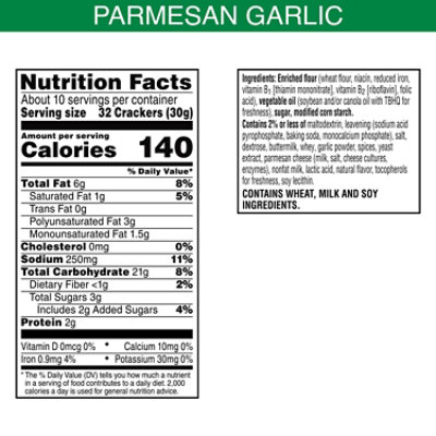 Kelloggs Club Minis Garlic & Parmesan 11oz - 11 OZ - Image 3