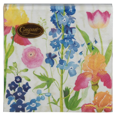 Summer Garden White Cocktail Napkin - EA - Image 3