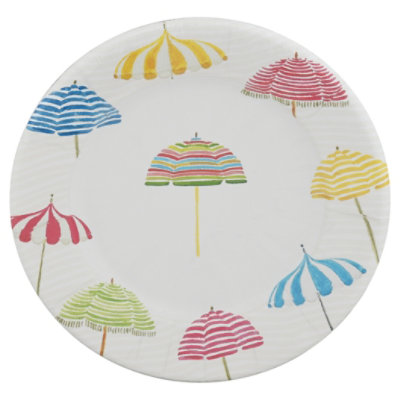 Beach Umbrellas Salad Plate - EA - Image 2