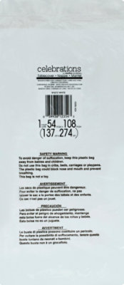 Cre White Tablecover 54x108 - EA - Image 3