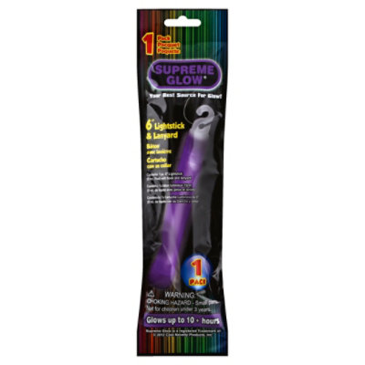 Supreme 6 Inch Glow Stick- Purple - EA - Image 1