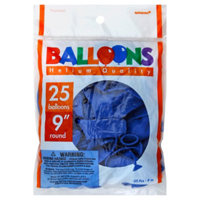 Balloon 9in Ryl Blue 113255.105 - EA - Image 1