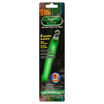 Sup Green Glow Stick 6in - EA - Image 1