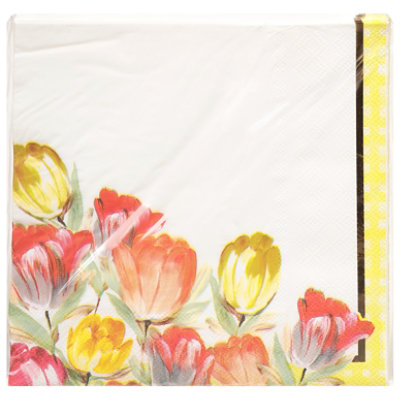 Pretty Tulips Napkin Luncheon - 1 CT - Image 3