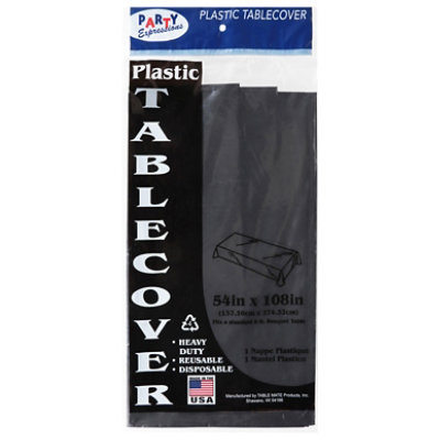 Tblmt 54x108 Black Tablecover - Each - Image 3