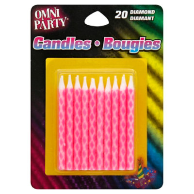 Omni Glow Candle Pink Diamond - 20 Count - Image 1