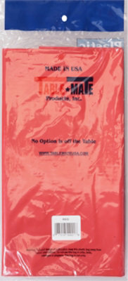 Table Mate Patry Expressions Red Plastic Tablecover - 54 x 108 Inch - Image 4