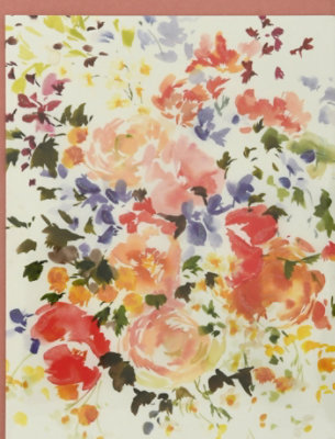 Loose Watercolor Florals Notecard-boxed-blank-12ct - EA - Image 2