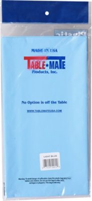 Table Mate Party Expressions Blue Plastic Tablecover 54 x 108 In - Each - Image 4