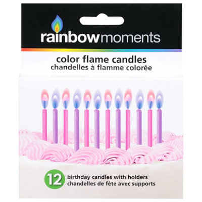 12 Count Pink & Purple Birthday Candles - 12 CT - Image 3