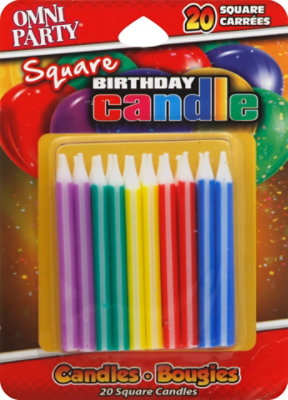 Omni Candle Birthday Square - 20 Count - Image 2