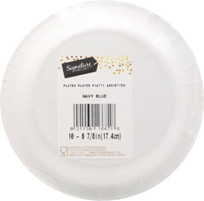 Signature SELECT Navy Blue Lunch Plates - 10 Count - Image 5