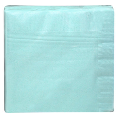 Signature SELECT Spa Blue Beverage Napkins 40 Count - Each - Image 4