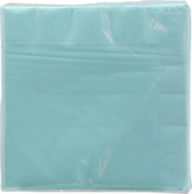 Signature SELECT Spa Blue Beverage Napkins 40 Count - Each - Image 2