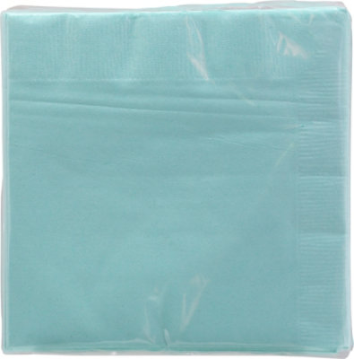 Signature Select Beverage Napkins Spa Blue - 40 Count - Image 2