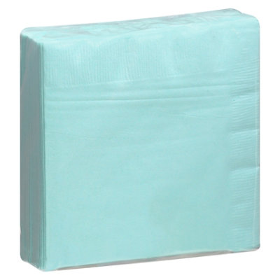 Signature Select Beverage Napkins Spa Blue - 40 Count - Image 1